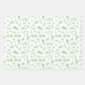 Blauw Roze en Groen Charleston Hotel Inpakpapier Vel (Voorkant 3)