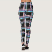 Blauw Roze en Mauve Leggings (Achterkant)