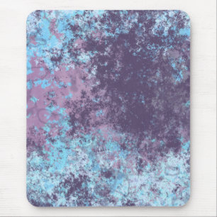 Blauw, Roze en Paars Marmer Abstract Muismat
