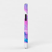 Blauw roze en paarse geode inkttextuur Case-Mate iPhone case (Achterkant/rechts)