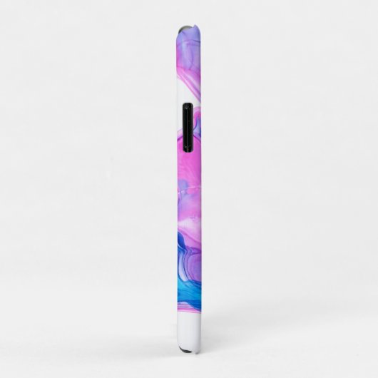 Blauw roze en paarse geode inkttextuur Case-Mate iPhone case (Achterkant/rechts)