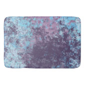 Blauw, Roze en Paarse Marmer Abstract Badmat (Voorkant)