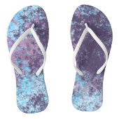 Blauw, Roze en Paarse Marmer Abstract Teenslippers (Voetbed)