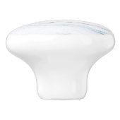 Blauw Roze en Wit Keramische Knop (Zijkant)