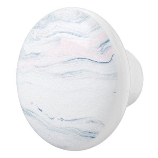 Blauw Roze en Wit Keramische Knop (Rechts)