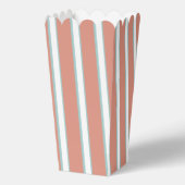 Blauw, roze en wit streepjespatroon bedankdoosjes (Voorkant)