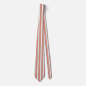 Blauw, roze en wit streepjespatroon stropdas (Voorkant)