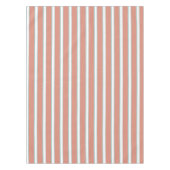 Blauw, roze en wit streepjespatroon tafelkleed (Voorkant)