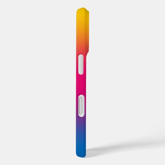 Blauw Roze Geel Gradiënt Wit Monogram Eerste Lette Case-Mate iPhone Case (Achterkant / Rechts)