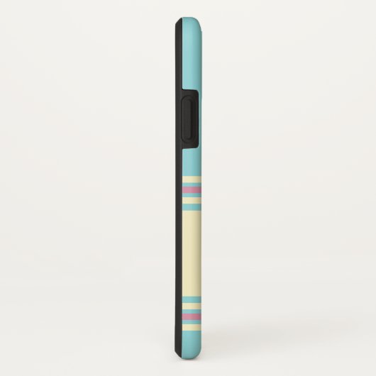 Blauw roze geel monogram modern legant Case-Mate iPhone case (Achterkant / rechts)