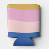 Blauw Roze Geel Schattig Speels Aangepaste Bruidsd Blikjeskoeler (Achterkant)