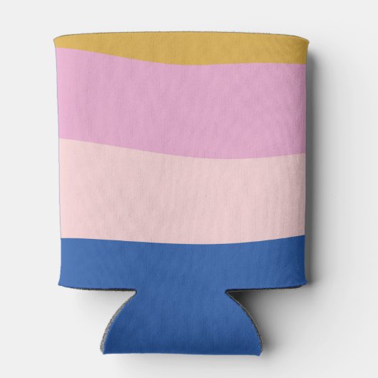 Blauw Roze Geel Schattige Speels Aangepast Baby sh Blikjeskoeler (Achterkant)