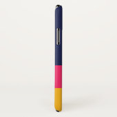 Blauw roze geel vibrant kleurenblok Modern Case-Mate iPhone Case (Achterkant / rechts)