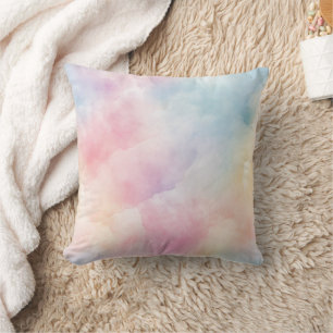Blauw Roze Geel Zachte Suikerspin Kussen