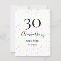 Blauw roze gele polka stippen 30ste verjaardag naa