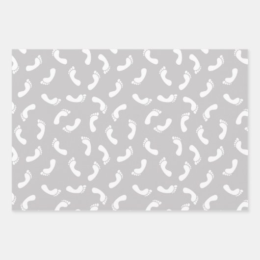 Blauw roze geslacht onthullen papierbladen voor he inpakpapier vel (Voorkant 2)