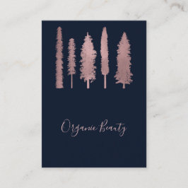 Blauw & Roze Goud Roze Bos Bosbomen Landelijk Visitekaartje