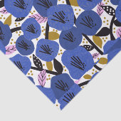 Blauw roze goudplatenportfolio tissuepapier (Detail)