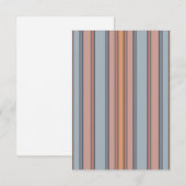 Blauw Roze Grijs Kleurenblok Verticale Strepen Notitiekaartje (Voorkant / Achterkant)