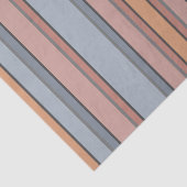 Blauw Roze Grijs Kleurenblok Verticale Strepen Tissuepapier (Detail)