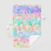 Blauw-roze groen pastel Abstract Golfhanddoek (Insitu)