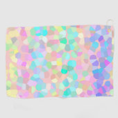 Blauw-roze groen pastel Abstract Golfhanddoek (Horizontaal)