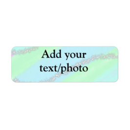 Blauw roze groene glitter sparkle pastel voeg naam etiket