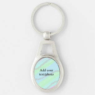 Blauw roze groene glitter sparkle pastel voeg naam sleutelhanger