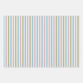 Blauw roze groene paasband Stippen Inpakpapier Vel (Voorkant 3)