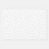 Blauw roze groene paasband Stippen Inpakpapier Vel (Voorkant 2)