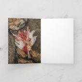 Blauw roze harten goudnamen Dank u Folie Wenskaart (Binnenlaag)