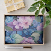 Blauw Roze Hortensia Decoupage Tissuepapier (Geschenk)