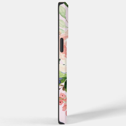 Blauw Roze Hydrangea Pioenlente Bloem Bloemen Case-Mate iPhone Case (Achterkant / Rechts)