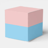 Blauw, roze kleurenblok Geslacht onthullen boog, b Bedankdoosjes (Achterkant)
