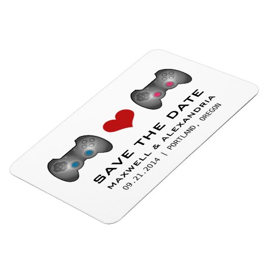 Blauw roze komezelaar Opslaan Datum magneet (Linkerzijde)