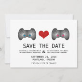 Blauw roze komezelaar Opslaan Datum Uitnodigen Save The Date (Voorkant)