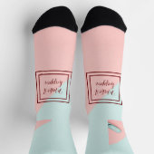 Blauw roze laat het gebeuren sokken (Top)