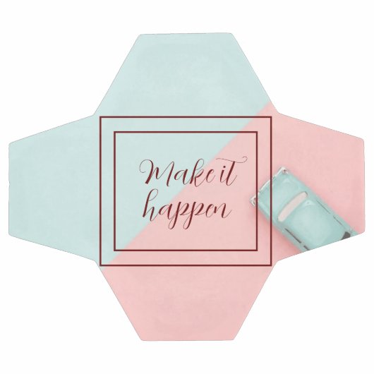 Blauw roze laat het gebeuren voetbal (Enkel)