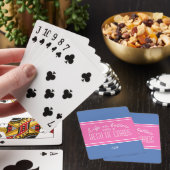 Blauw & Roze Leven Is Beter Citaat Initialen Pokerkaarten (Insitu)