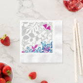 Blauw, roze, lichtgrijs papier, luiers servet (Insitu)