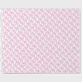 Blauw roze liefhebber Elephant Gift Wrap Cadeaupapier (Vlak)