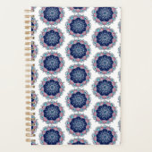 Blauw Roze Mandala Patroon Boho Planner (Voorkant)