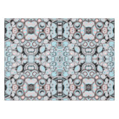 Blauw roze mocha zwart verloopkleurenvulpatroon tafelkleed (Voorkant (Horizontaal))