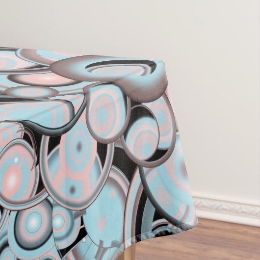 Blauw roze mocha zwart verloopkleurenvulpatroon tafelkleed (Voorbeeld)