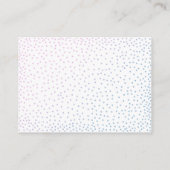 Blauw & Roze Ombre Confetti Luier Raffle Kaarten (Achterkant)