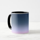 Blauw-roze Ombre . Mok (Voorkant links)