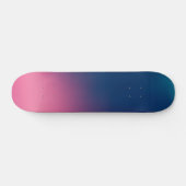 Blauw roze ombre persoonlijk skateboard (Horizontaal)