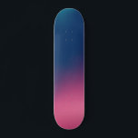 Blauw roze ombre persoonlijk skateboard<br><div class="desc">blauw tot roze</div>