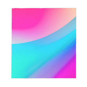 Blauw roze ombre waterverf abstract pastel notitieblok