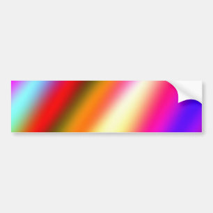 Blauw roze ombre waterverf abstract pastel regenbo bumpersticker